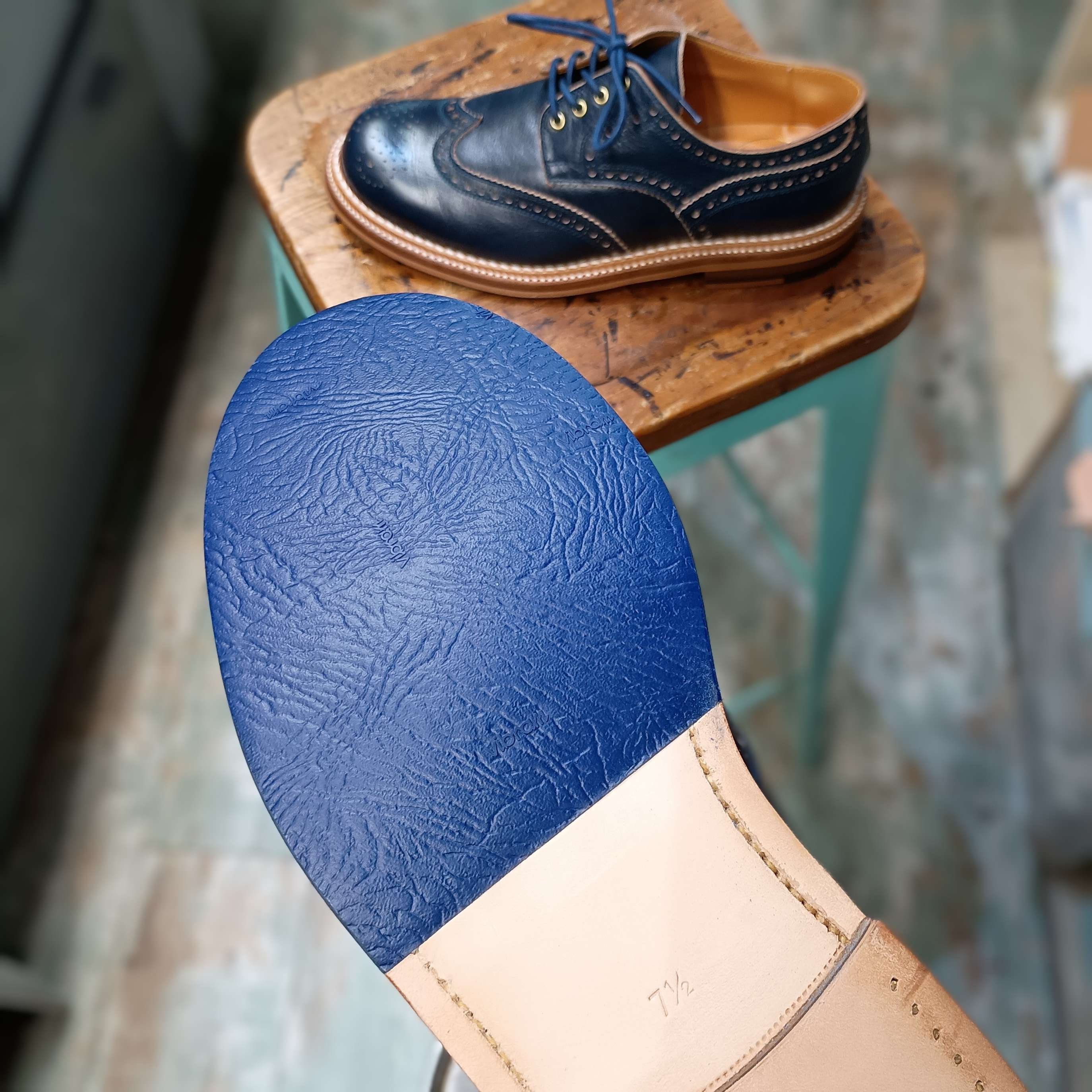 トリッカーズ　スリッポン　5ハーフ ハーフラバー補修】Tricker's/トリッカーズのハーフラバー補強｜CREA