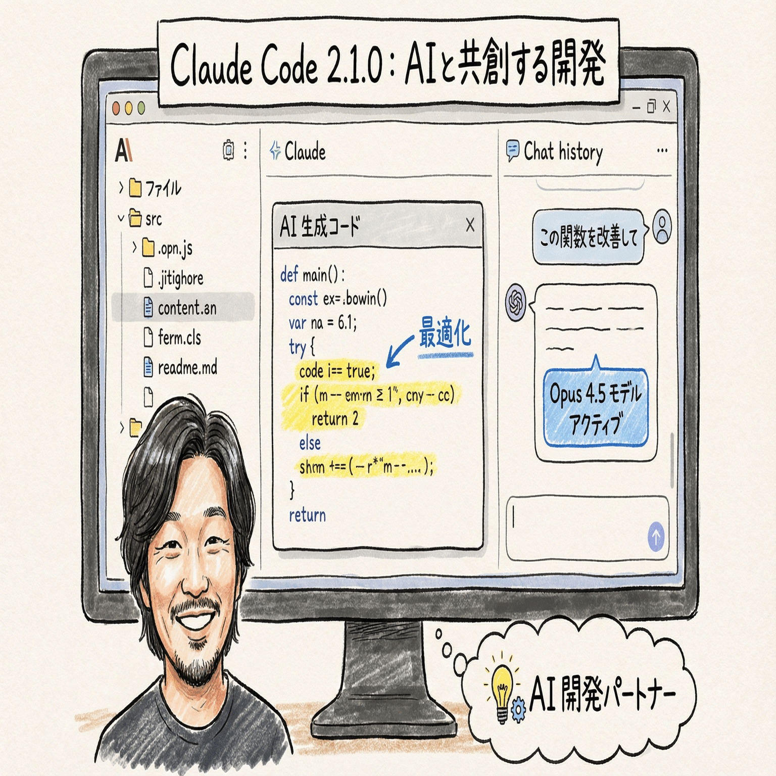 AIが覚醒！Claude Code 2.1.0で開発者が「神」になる日｜ハヤシ シュンスケ