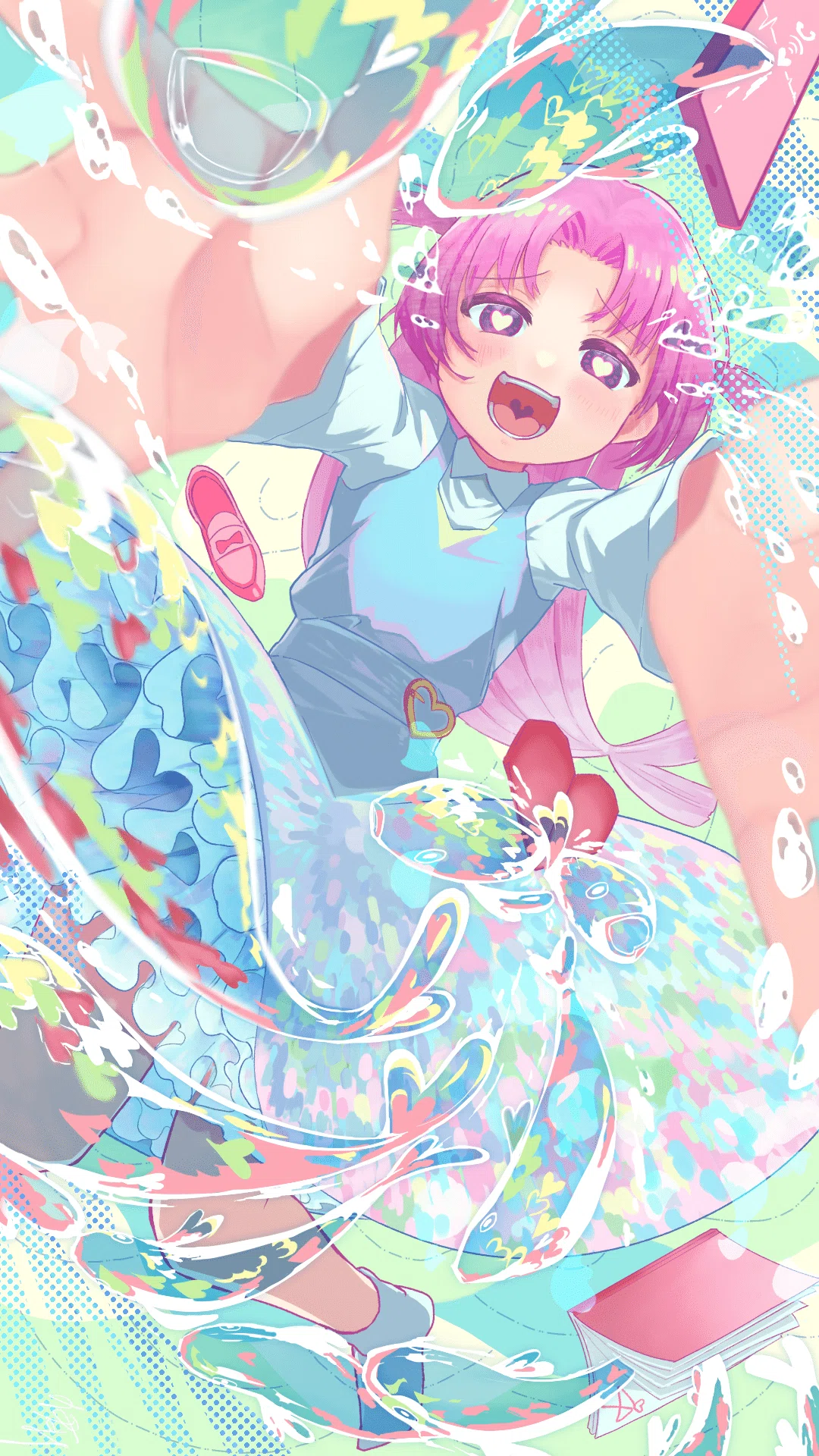 カラフルな月と人物のイラスト1点もの♥レア♥ 上達のヒント】1年で掴んだ、自信作を生み出すための「気付き」と