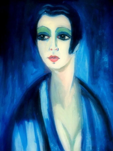 一日一絵（42）キース・ヴァン・ドンゲン作品を描く。｜都志良三