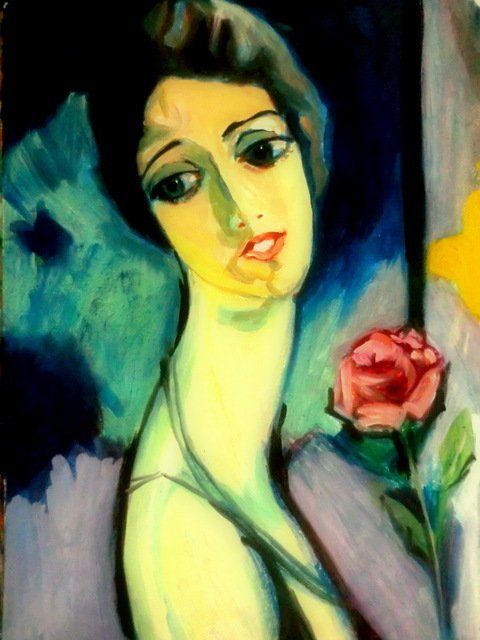 一日一絵（42）キース・ヴァン・ドンゲン作品を描く。｜都志良三