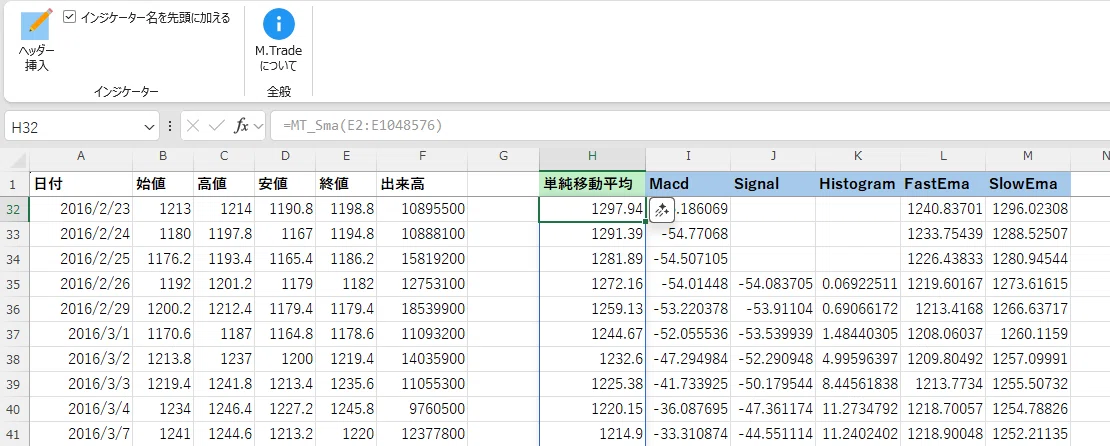 Excel だけで戦略を動かす。90種のトレード関数で、システムトレードを