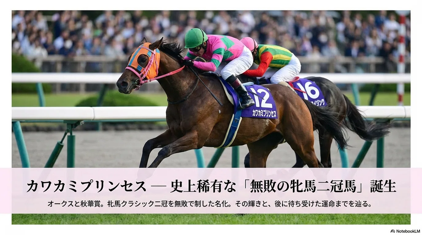 カワカミプリンセス ―史上稀有な「無敗の牝馬二冠馬」誕生― ｜ハサミ 