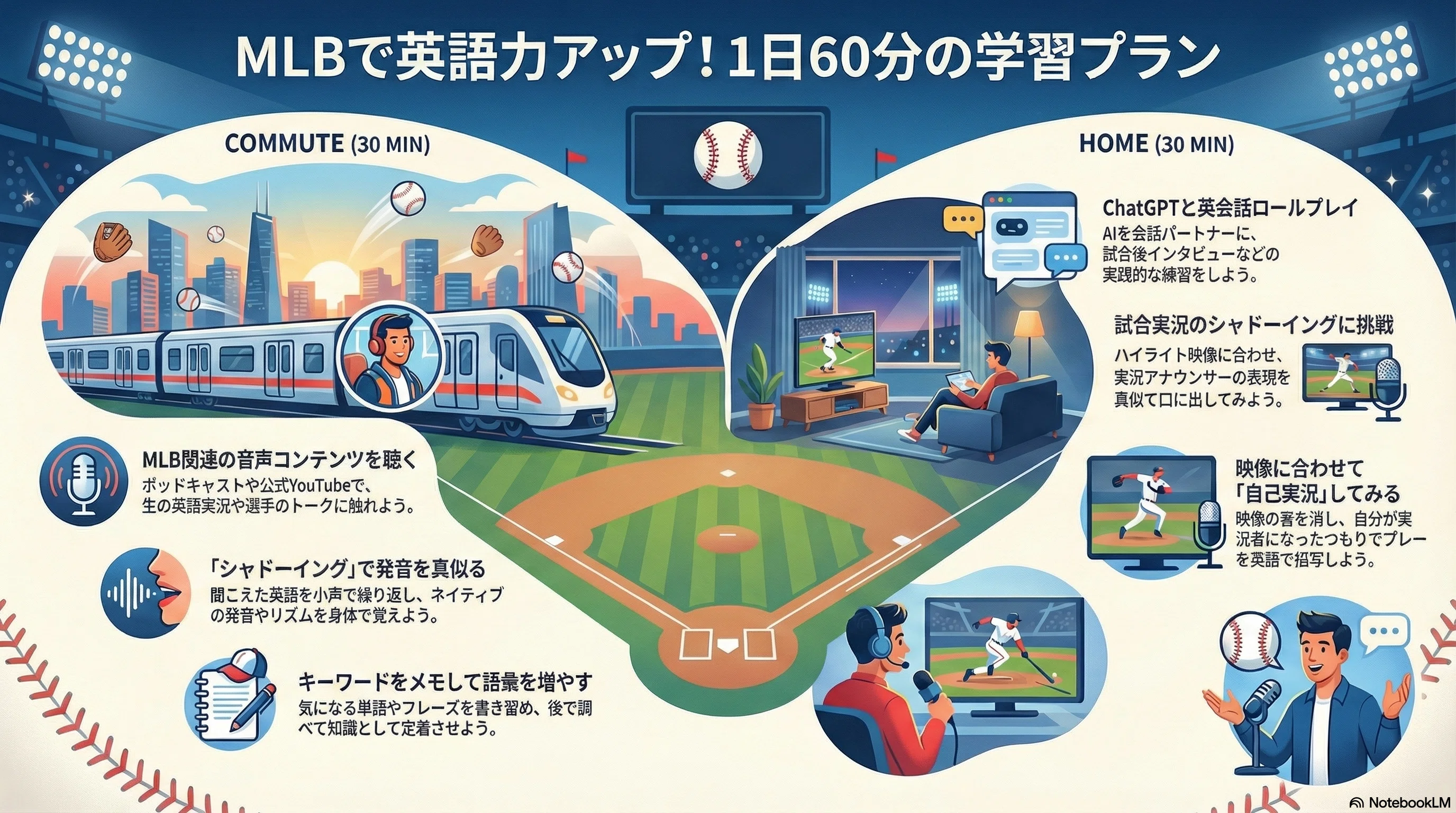 MLBを活用した英語学習プラン（リスニング&スピーキング向上）｜shogaku