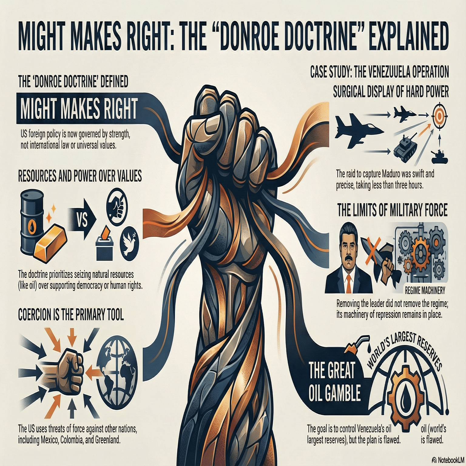 Convict English：(333) トランプ版「モンロー主義」：ベネズエラ強制支配と資源覇権が揺らす国際秩序｜Hafnium