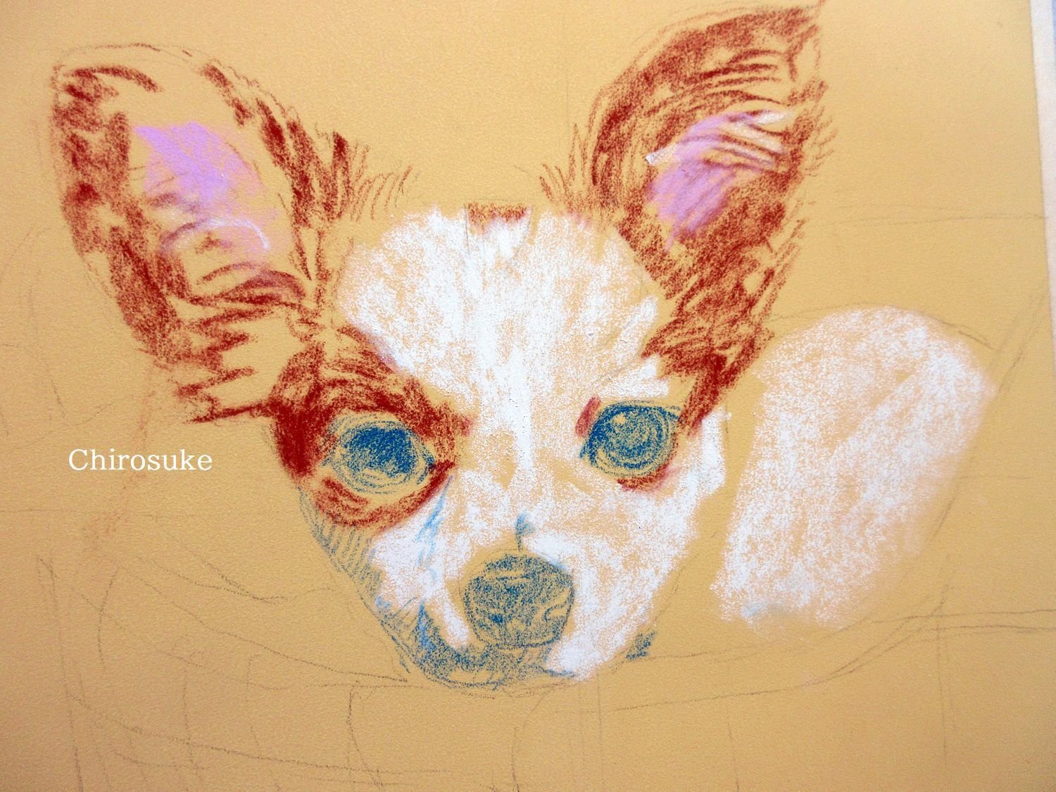 パステル画メイキングと1月の過去絵｜ちろ