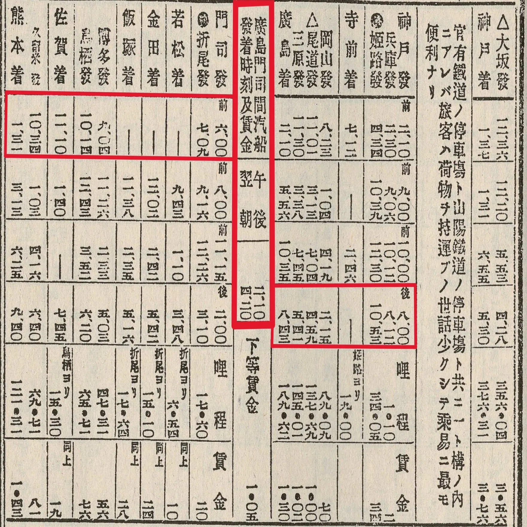 時刻表復刻版から読み解く九州アクセス変遷史①―関門連絡船以前｜Morithy