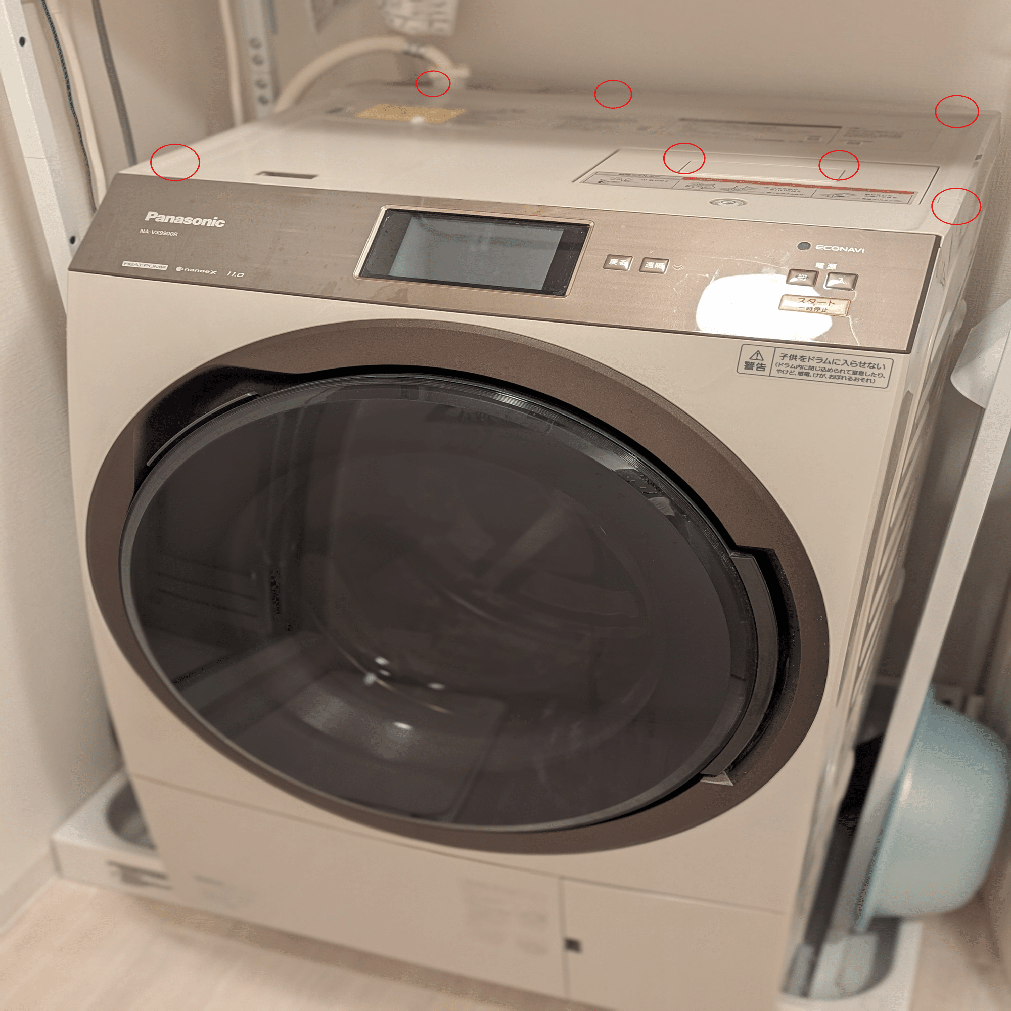 DIY】乾燥しない Panasonic 製ドラム式洗濯機を分解して清掃・修理