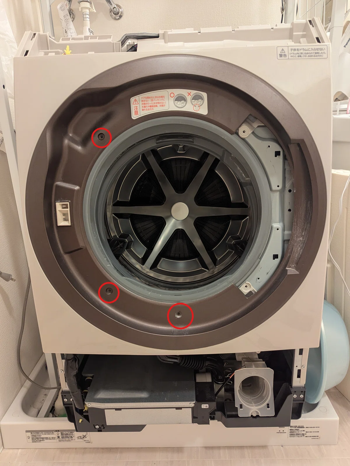 DIY記録】乾燥できないドラム式洗濯機を、自分で分解して清掃・修理