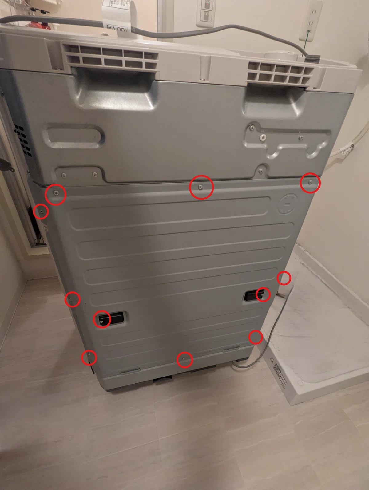DIY】乾燥しない Panasonic 製ドラム式洗濯機を分解して清掃・修理 
