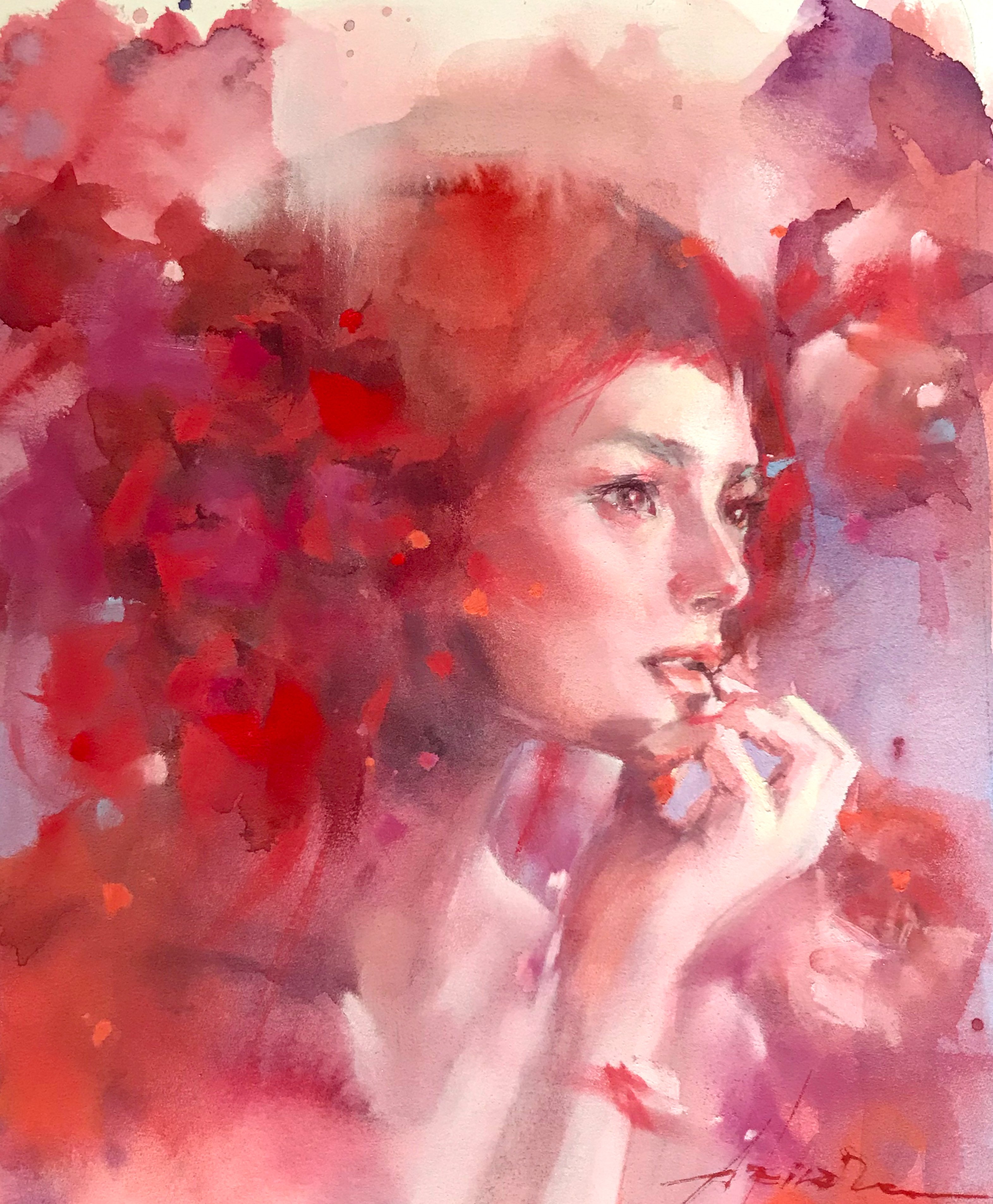 パステル画　人物画　絵画　「Be Near Me」 パステル画 人物画 絵画 「Be Near Me」 パステル画 人物画 絵画 「Be