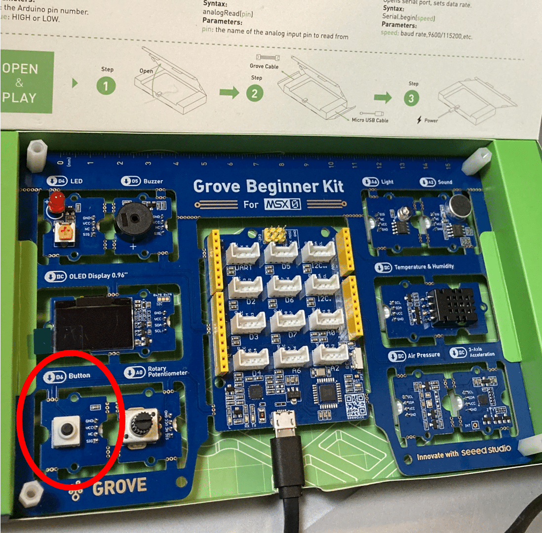 その他 MSX0 Stack + Grove Beginner Kit 13 MSX0でボタンを使う｜ken