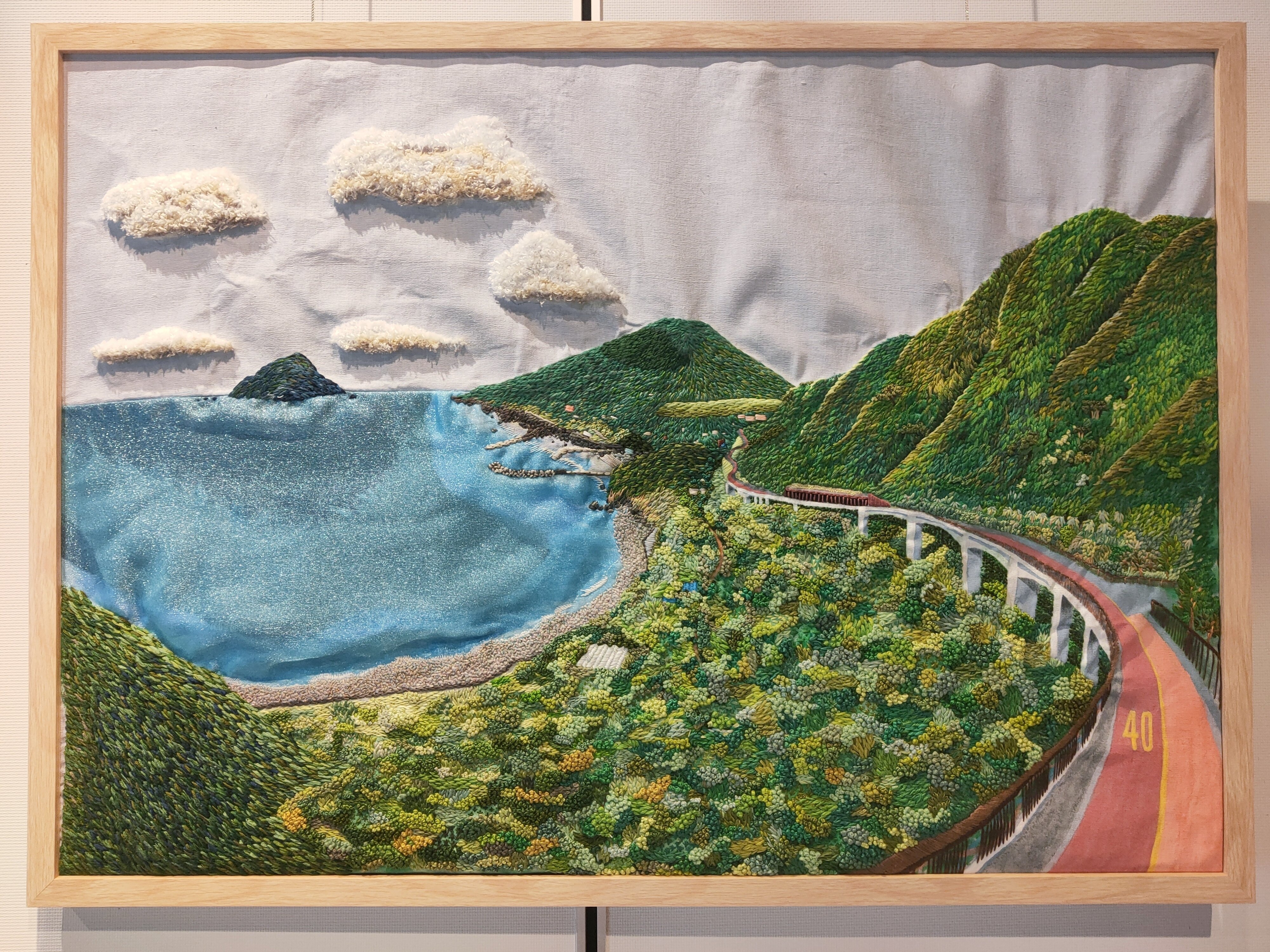 第36回八丈島文化フェスティバル作品展部門出展｜刺繍絵をより楽しんで