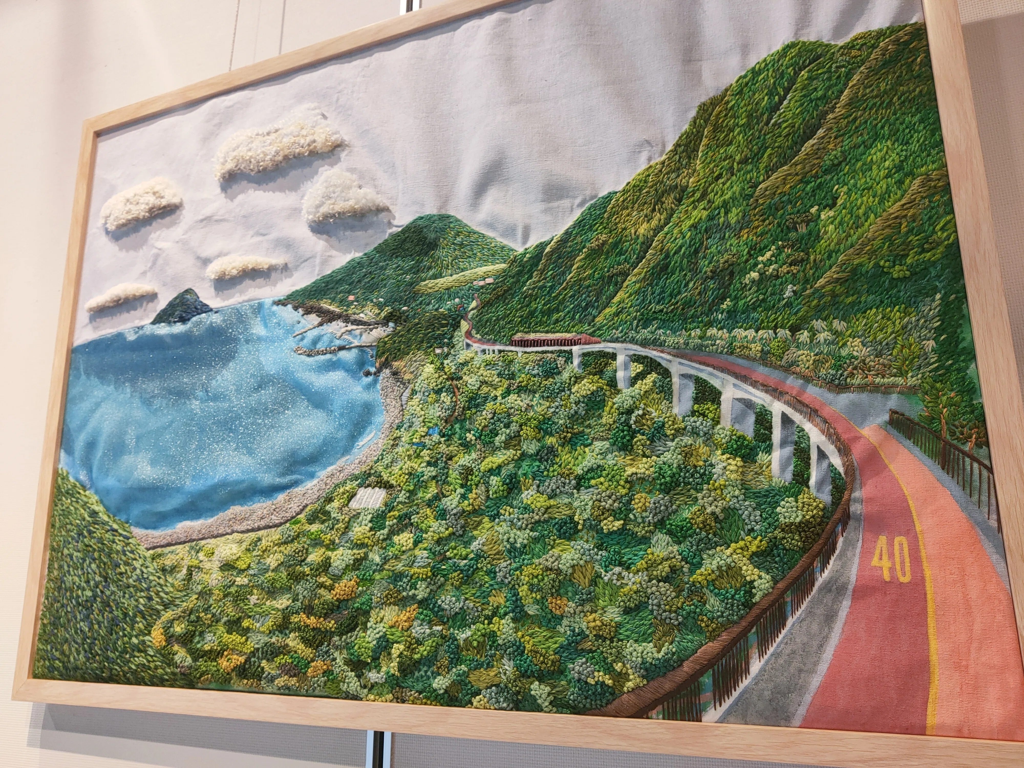 第36回八丈島文化フェスティバル作品展部門出展｜刺繍絵をより楽しんで
