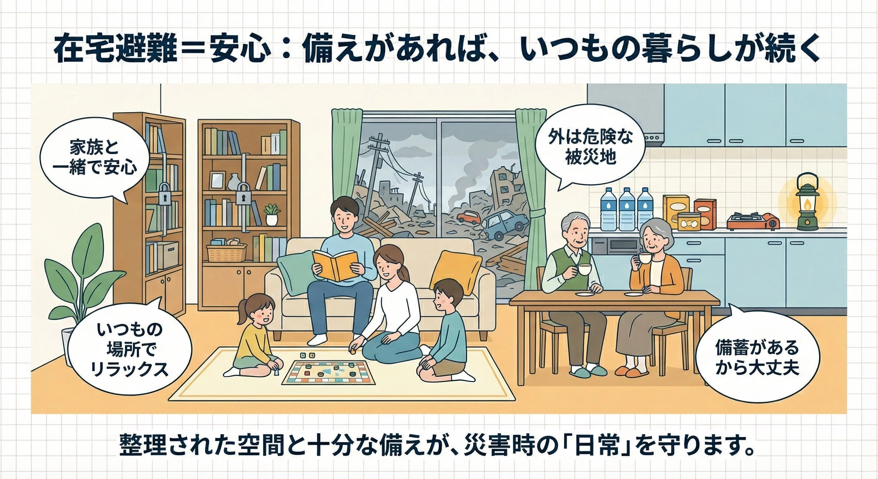 避難所は定員オーバー確実！？政府も推奨する「自宅で乗り切る」最強の