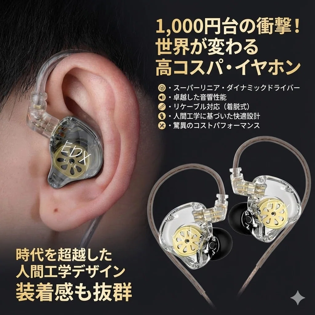 1,000円台でこの音は反則」Amazonで買える激安イヤホンを買ってみたら