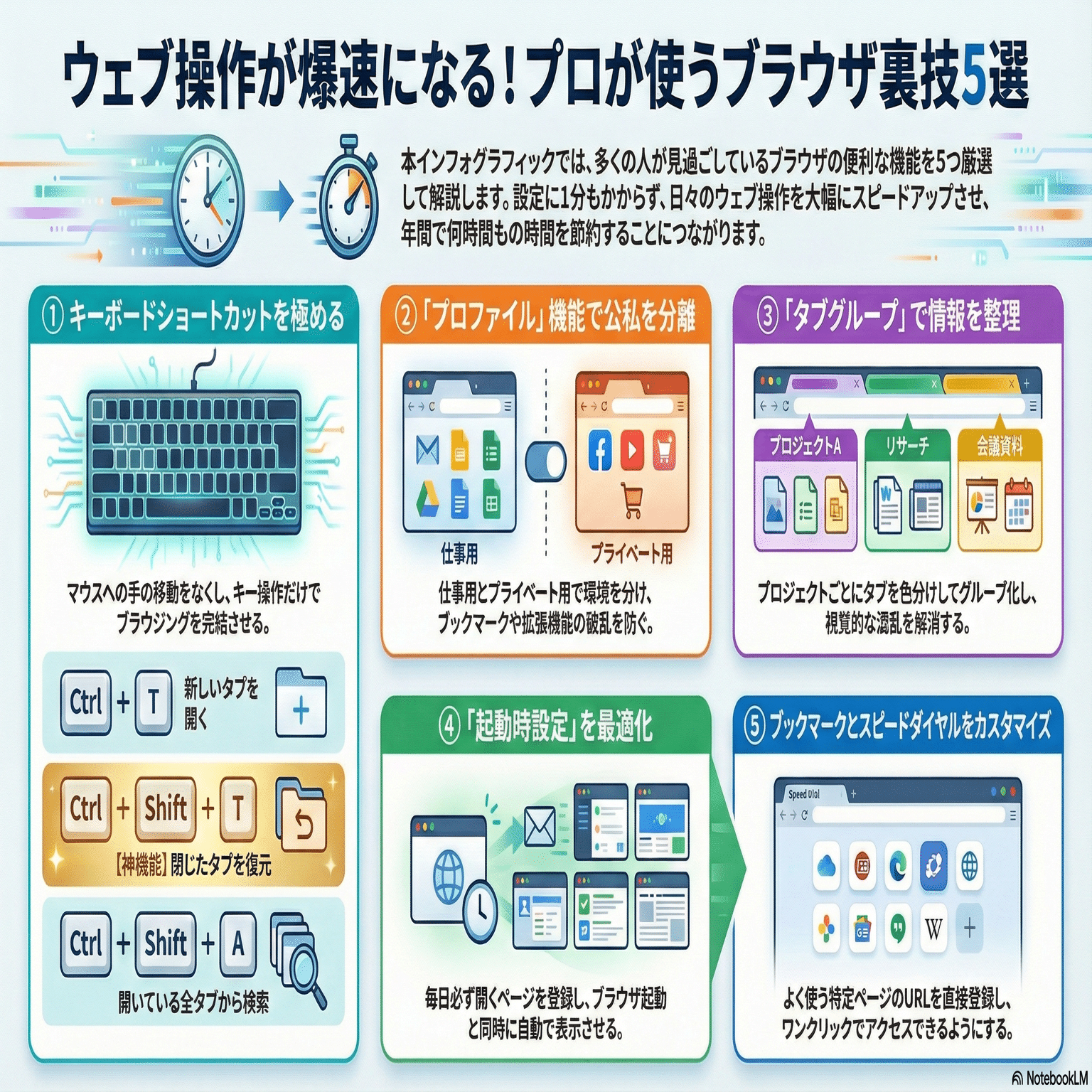 時短術】プロはこう使う！ウェブ操作を爆速にするブラウザの裏技5選