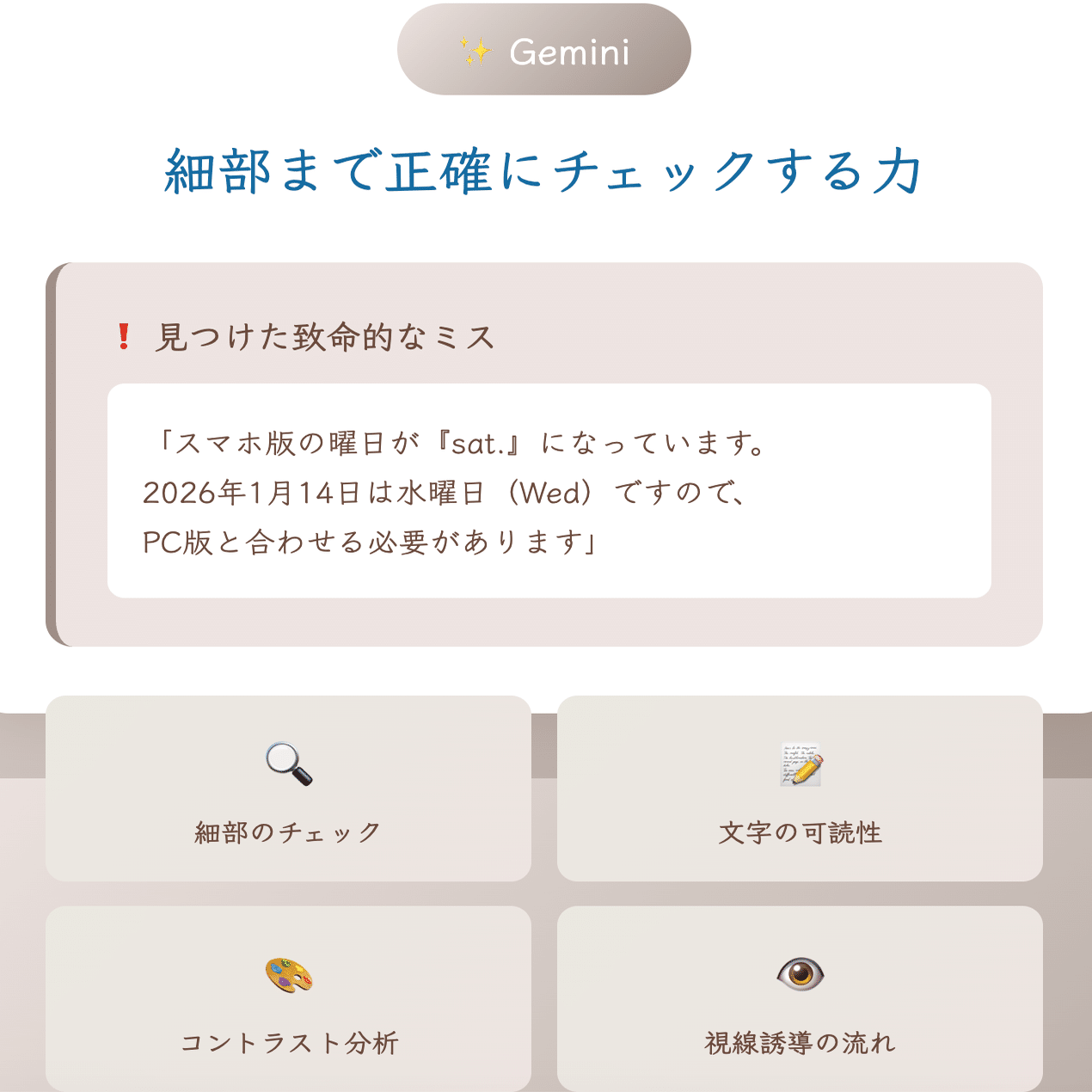 デザインの答え合わせ、ChatGPTとGeminiで比較してみた結果｜上村菜穂