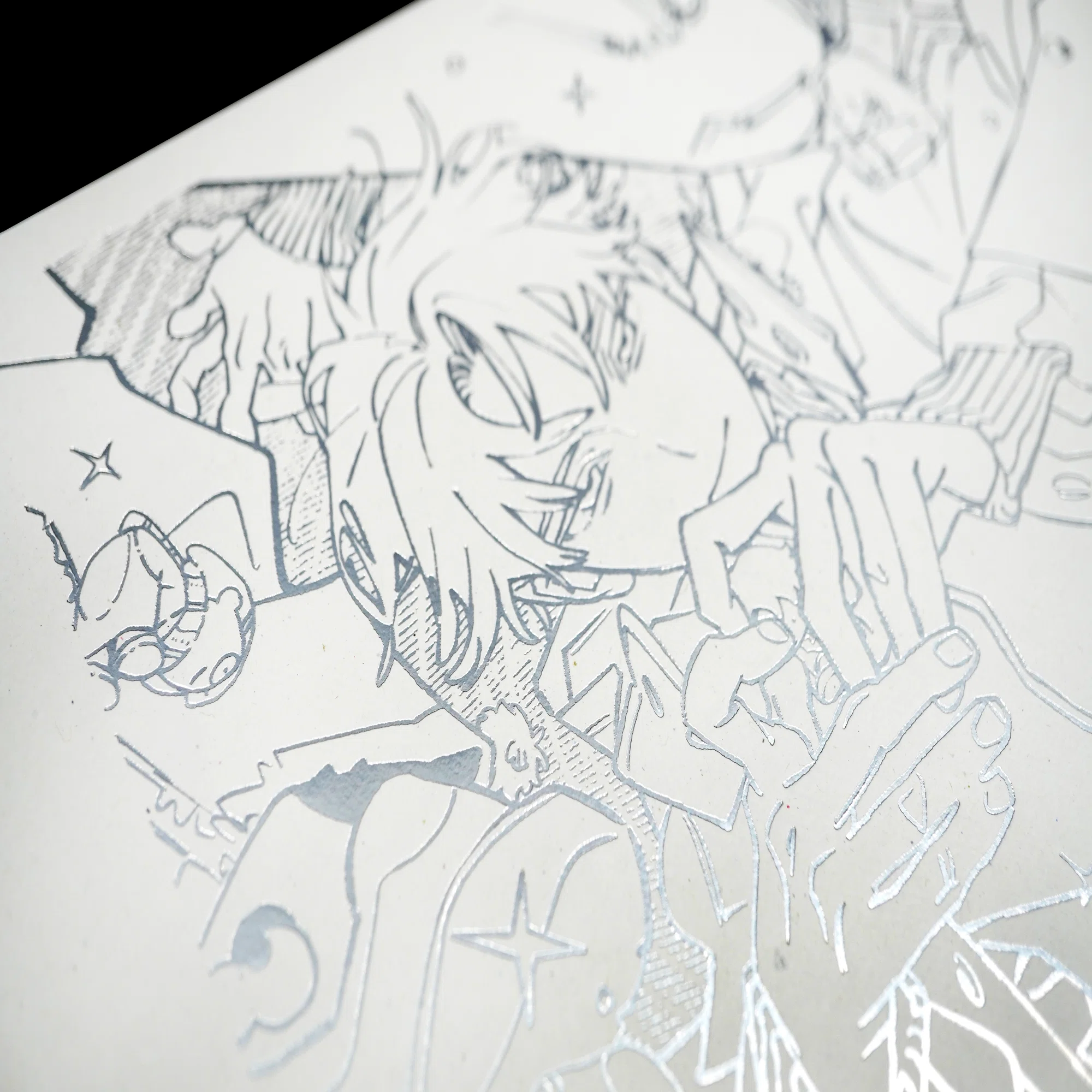 ヤスタツさん画集 2色箔押し加工」｜コスモテック