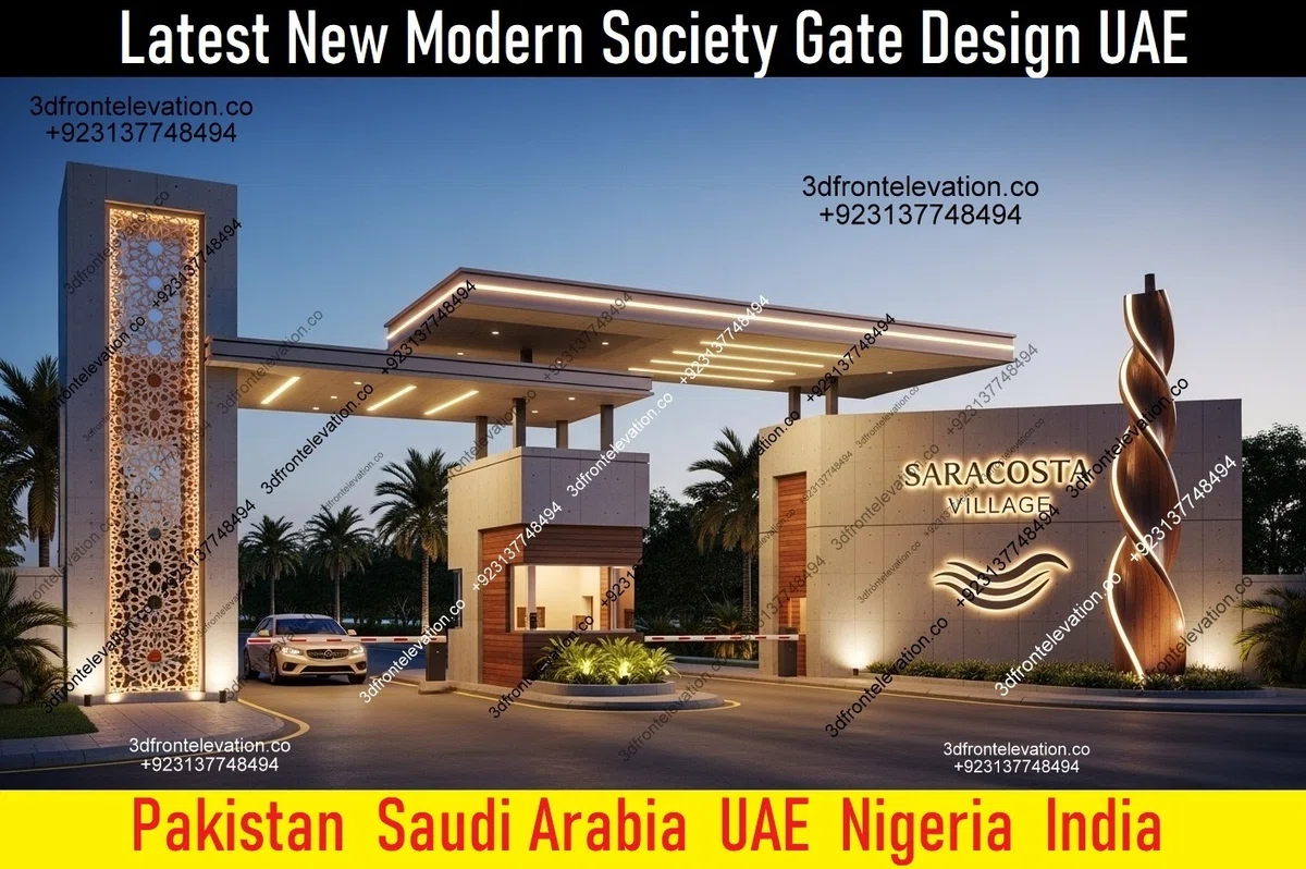 Community Gate Examples Residential Community Entrance Gate Classical vs Modern Society Gate ...