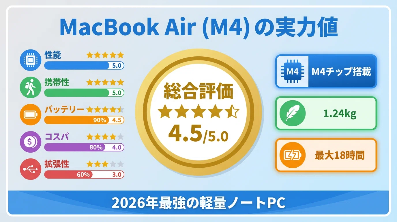 MacBook Air 13インチや15インチで後悔する人が多発する理由は？注意点 