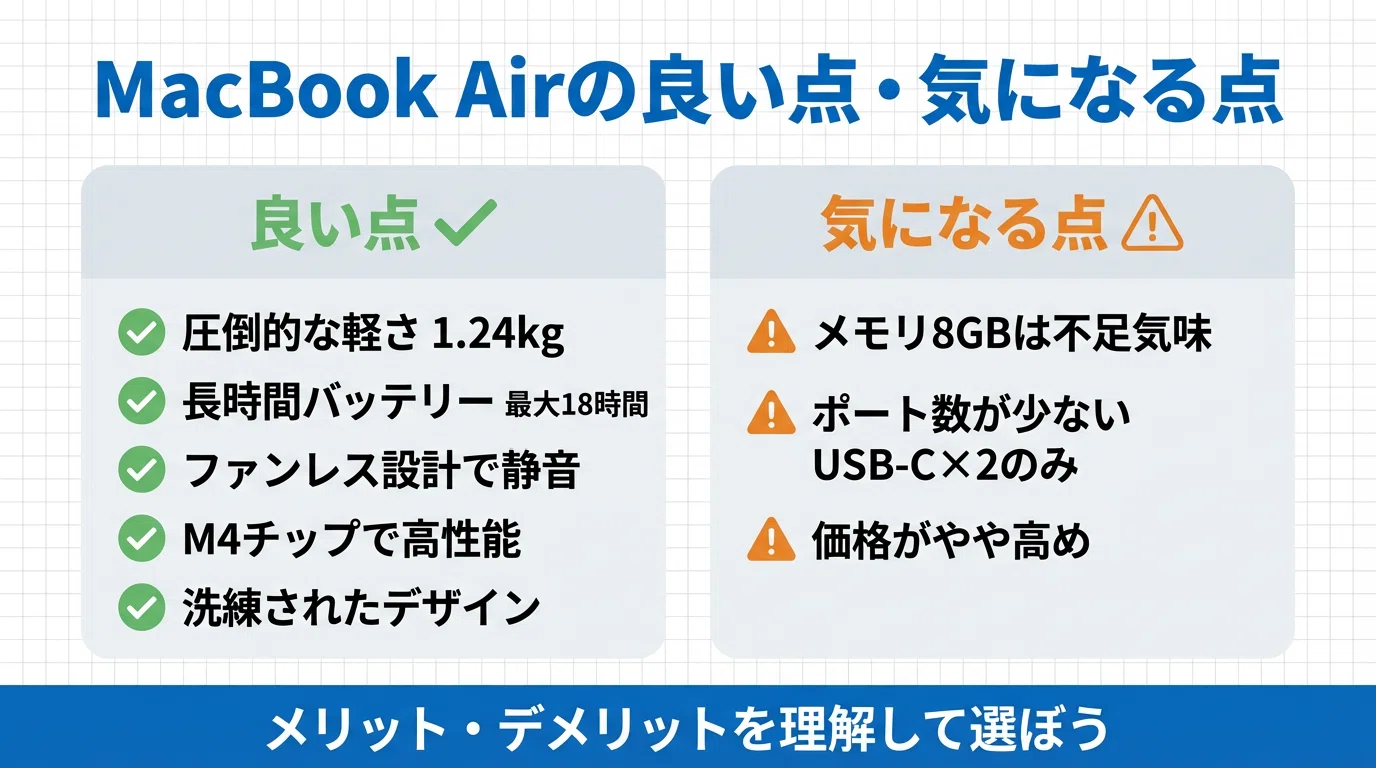 MacBook Air 13インチや15インチで後悔する人が多発する理由は？注意点