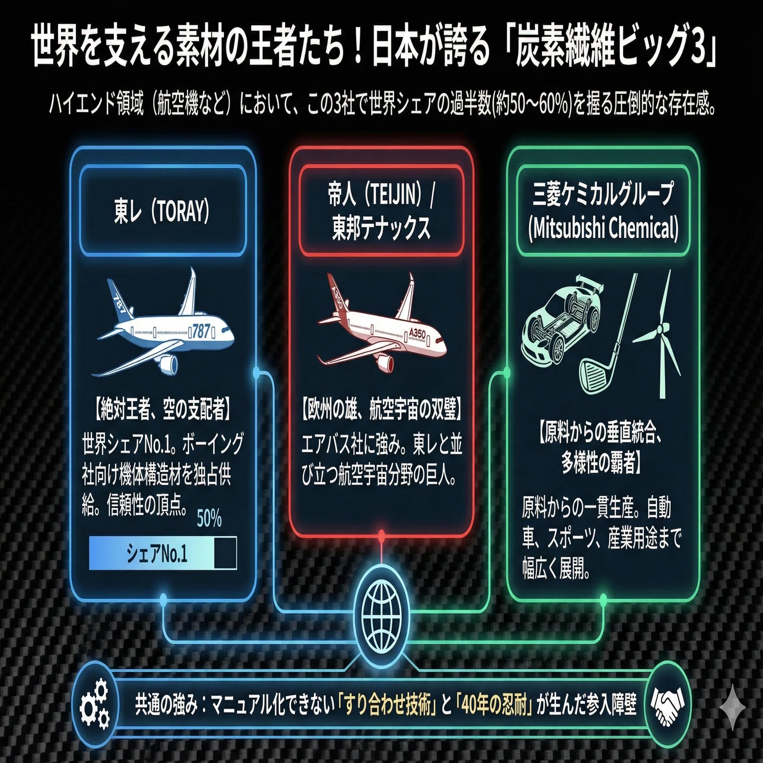 世界シェアを握る「炭素繊維」というお家芸——飛行機も、水素社会も