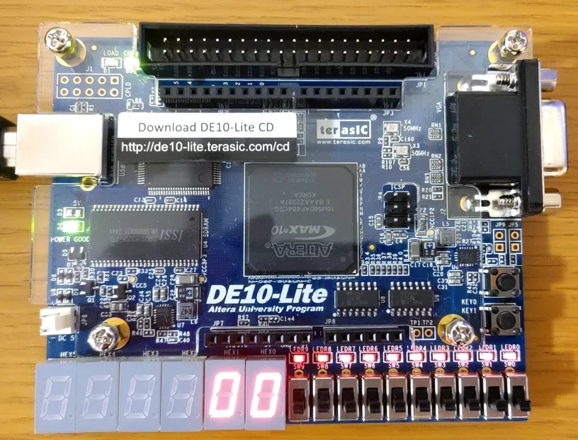 ALTERA製FPGA（MAX10）搭載ボードDE10-Liteを使って回路を作って動かす