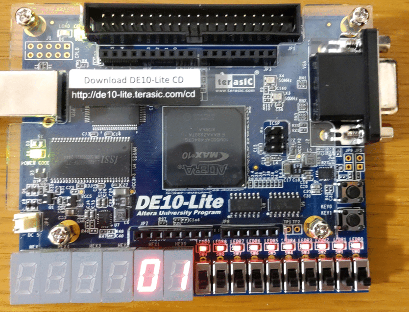 ALTERA製FPGA（MAX10）搭載ボードDE10-Liteを使って回路を作って動かす