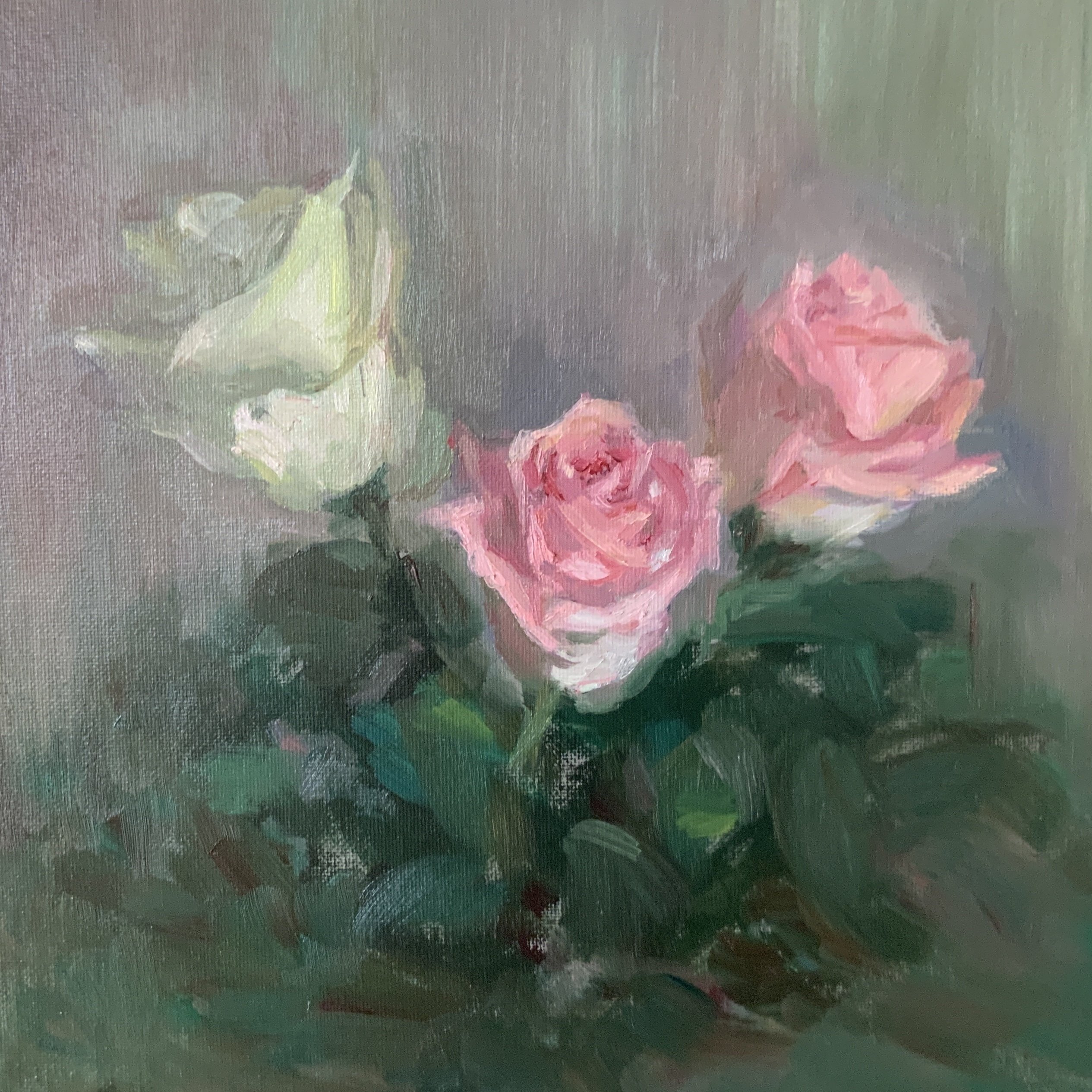 油絵 no.40 花なんて柄じゃないけど｜なお