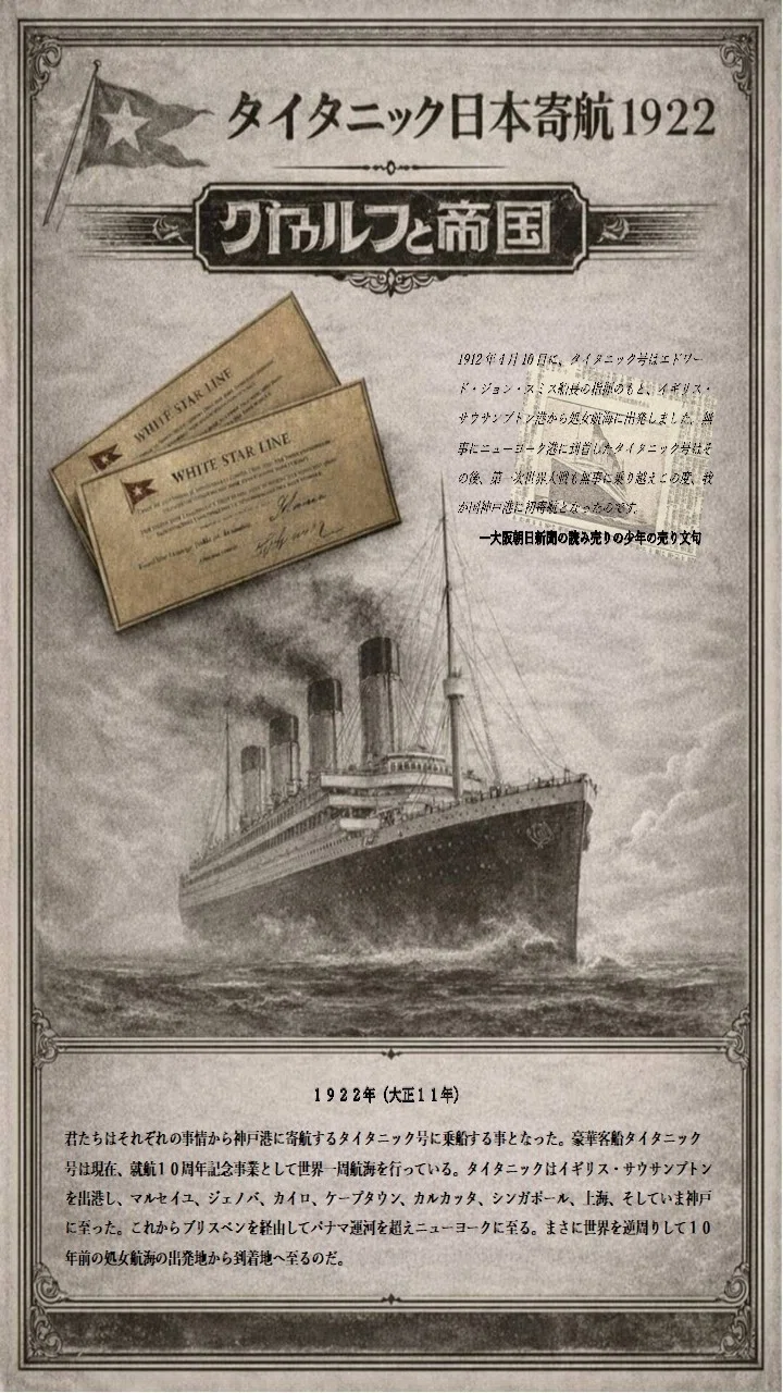 *゜+ 1912年　珍しい　タイタニック号の古書　英国の古書　アンティーク訳アリ ニューヨークの競売商クリスティーズで、報道…：タイタニック号の悲劇