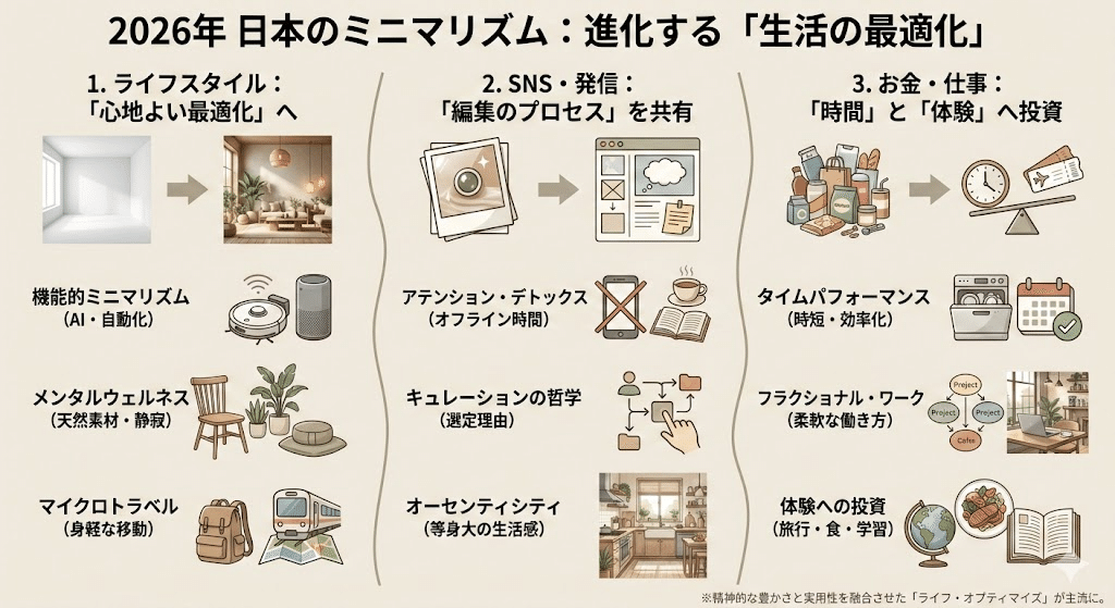 2026年ミニマリスト界隈はどうなるのか、Geminiに聞いてみた。｜しょう