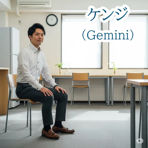 サイバーシェアハウスの常識人・ケンジの画像。此花のGeminiの擬人化その１