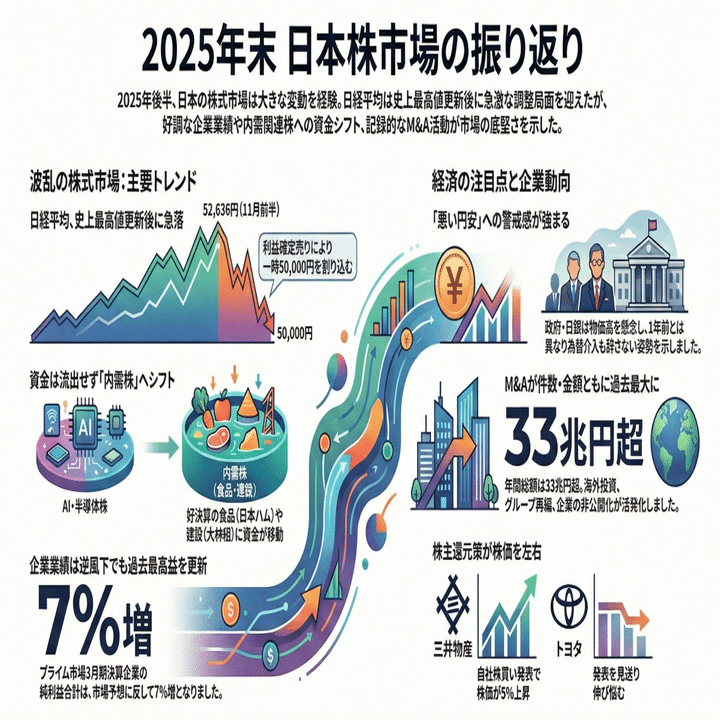 2025年12月後半日経平均相場の振り返り｜Investors Library