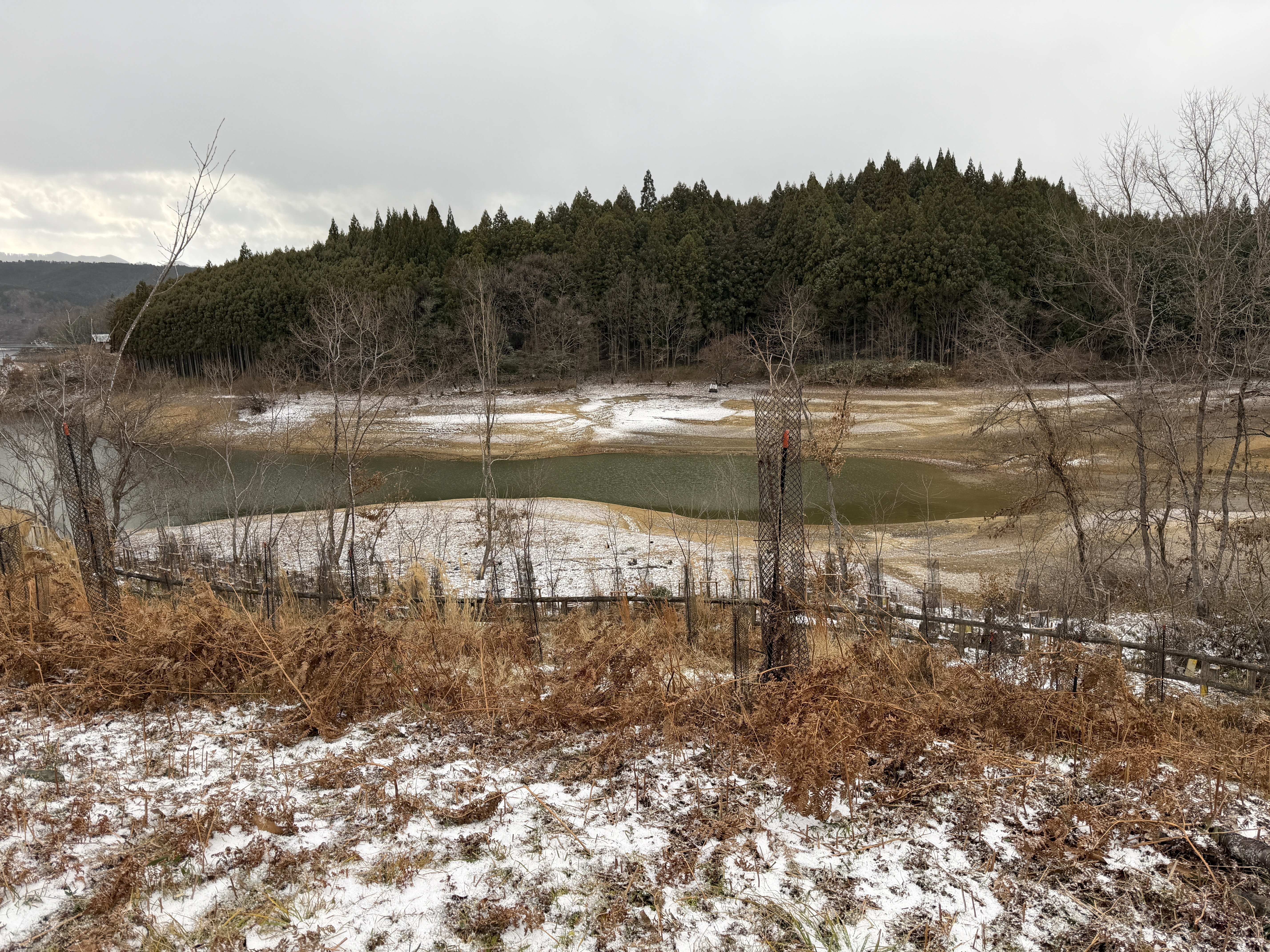 津風呂湖百景9 「冬 雪が降ってきました」｜高坂正澄