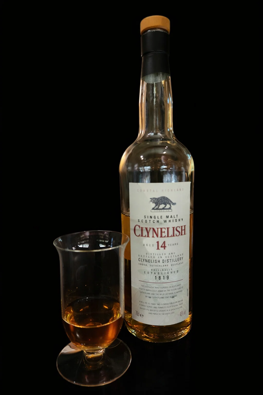 クライヌリッシュ 14年（Clynelish 14 Years）｜グラスの底が見える
