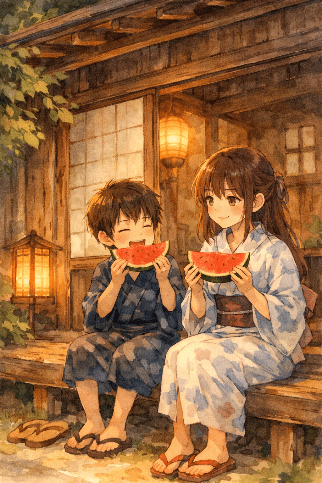 夕暮れ #AIアート｜ピナクル