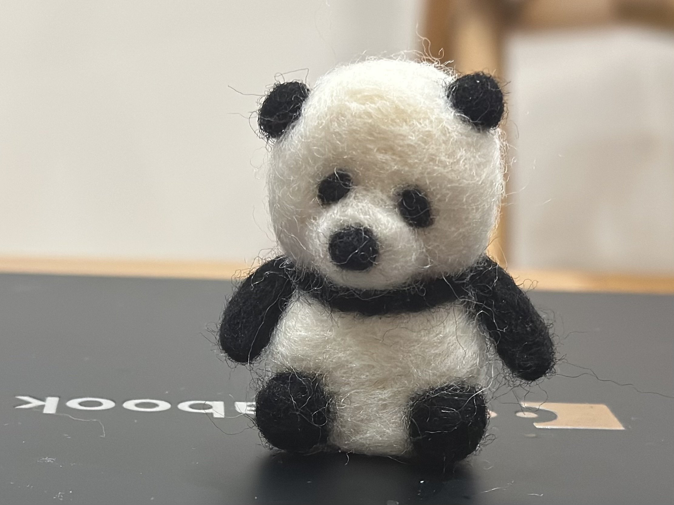 アーティストベア 作家 パンダ パンダ作ったよ（羊毛フェルト2作目）☆｜関谷レインボー🌈