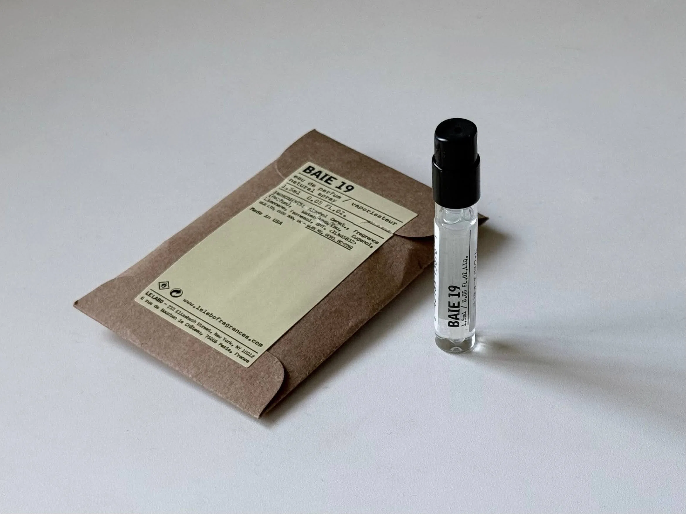 Le Labo | Baie 19。病院の帰路は雨上がりだった｜kaz-san
