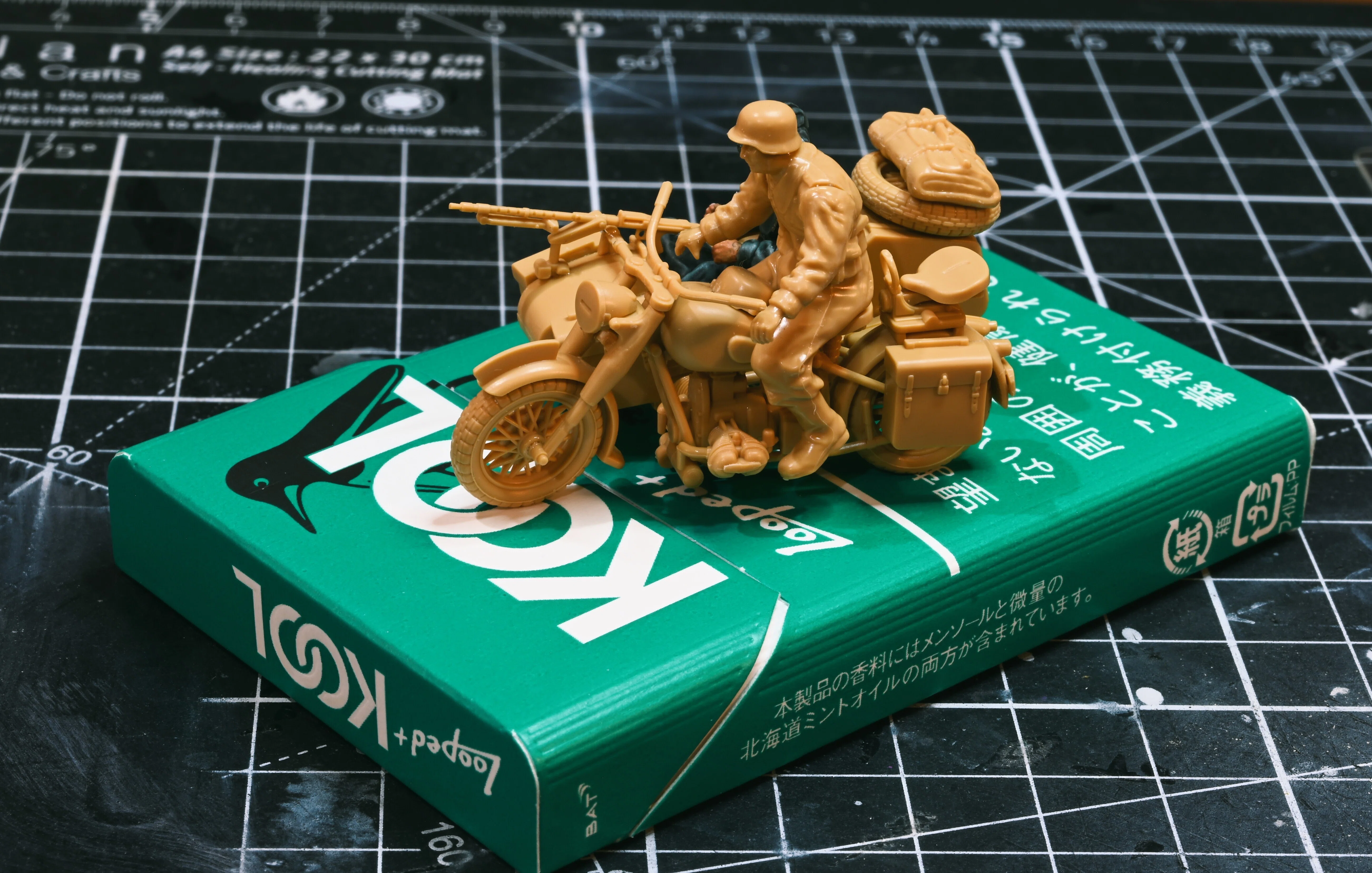 TAMIYA 1/48 ドイツ軍用サイドカー 制作メモ #1｜チワンサム