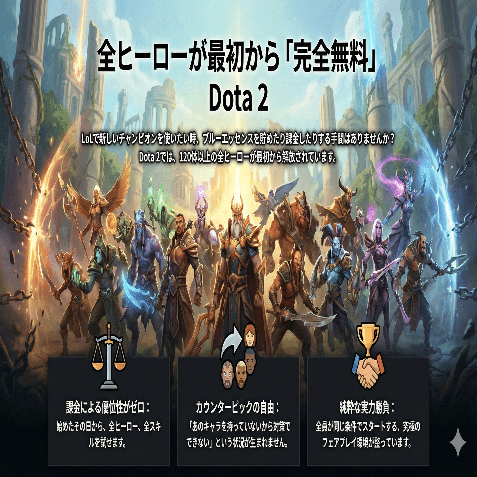 LoLプレイヤーにこそ遊んでほしい！Dota 2が持つ「底なしの面白さ」と3