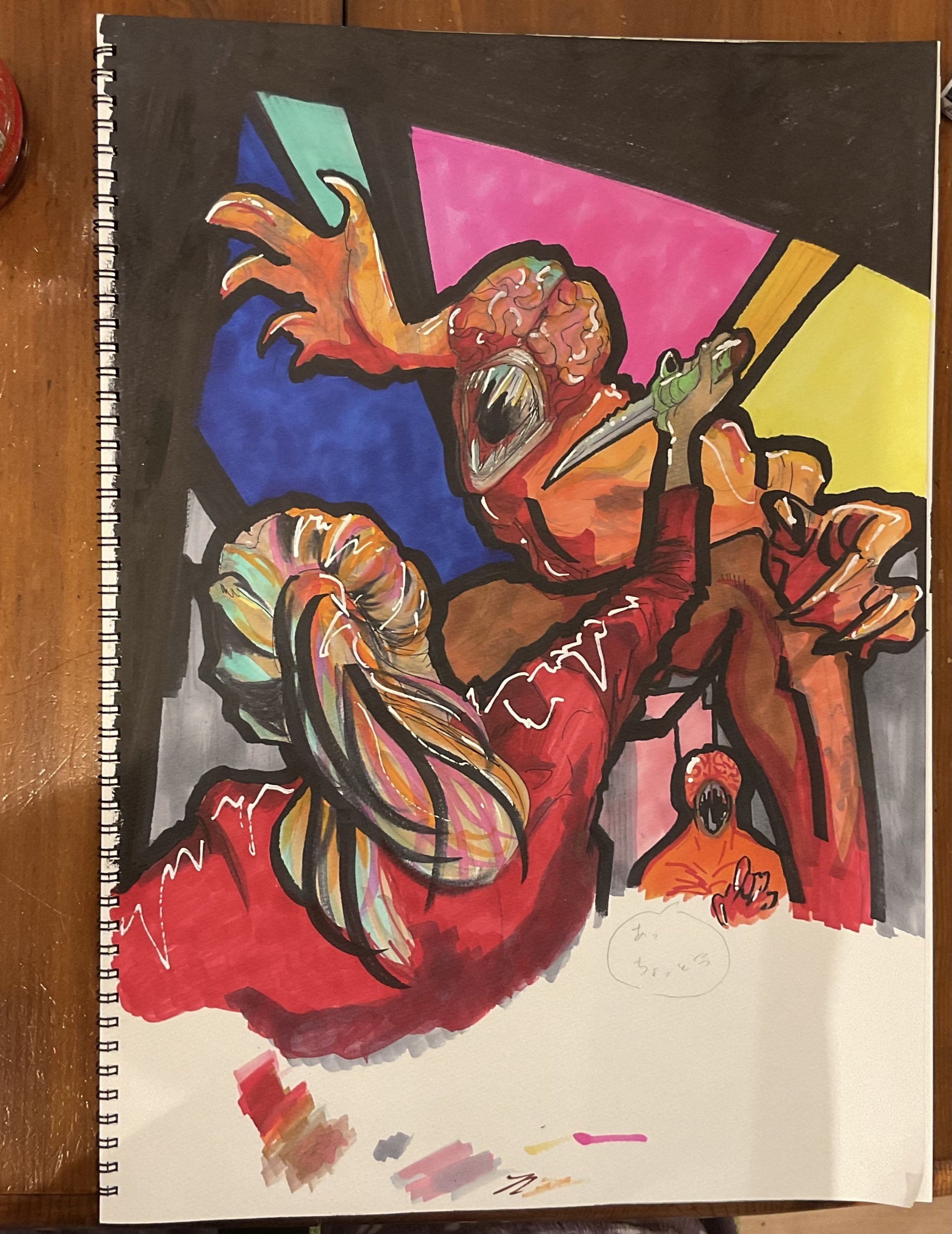 高校生が描いた油絵　(模写) 高校生が描いた油絵(模写)