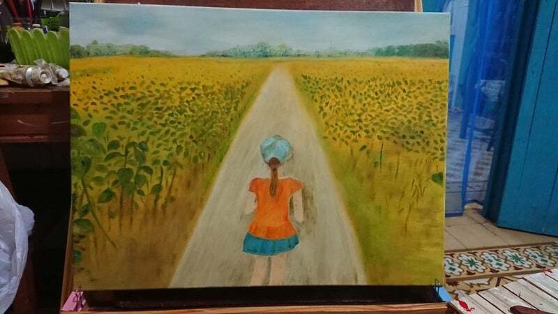 メルヘンっぽい油絵 （通算10枚目）｜香