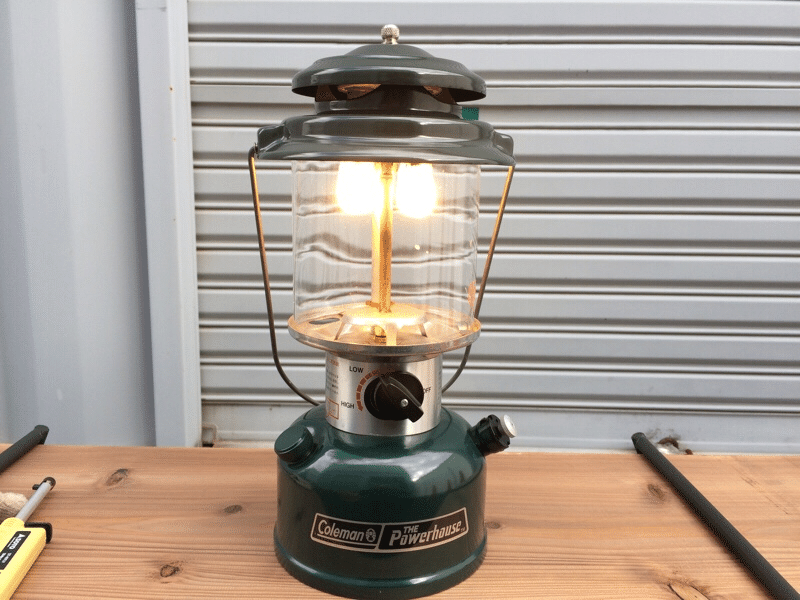 コールマン パワーハウス ツーマントルランタン 290A 初点火｜ちるぱる