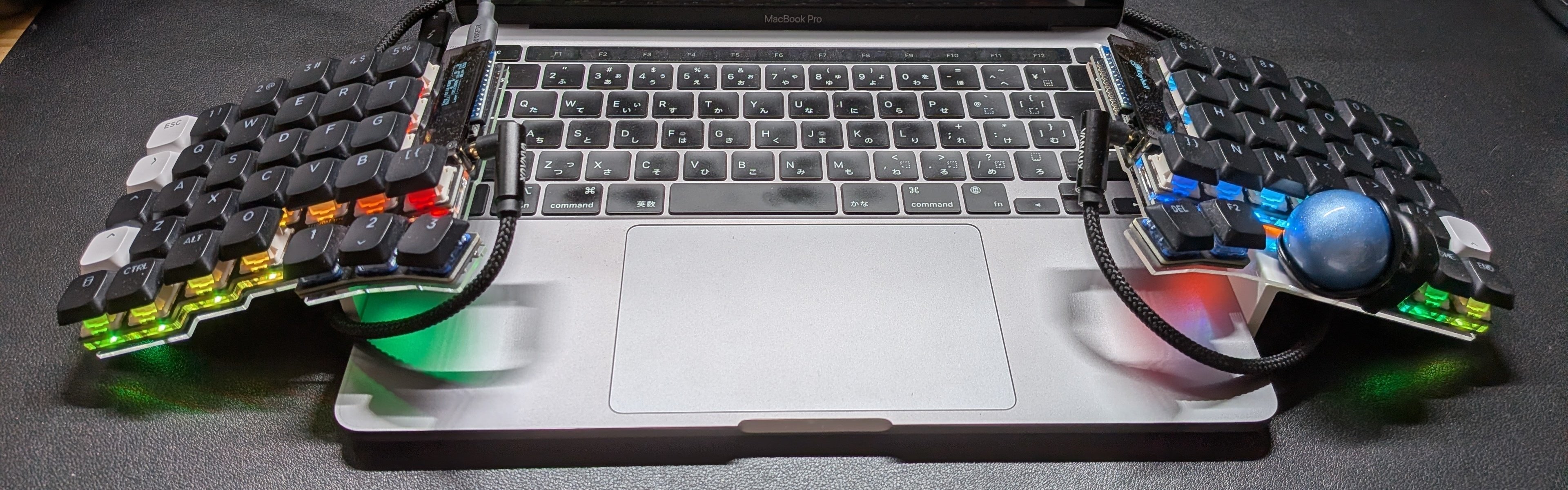 テンティングスタンドを自作してKeyball61で試してみた ── 姿勢が