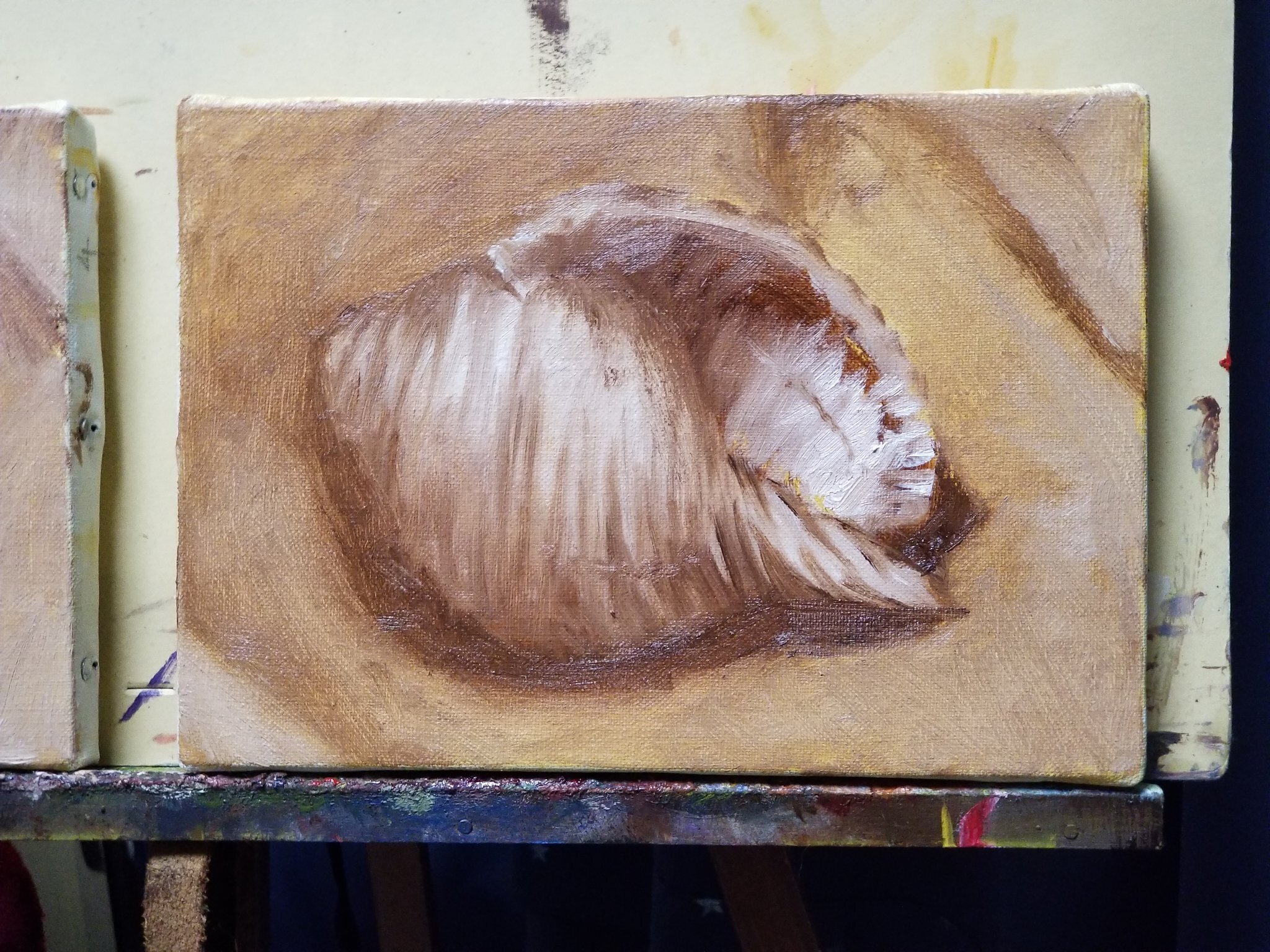 油絵制作記録 3｜たかしろゆの/油絵制作記録