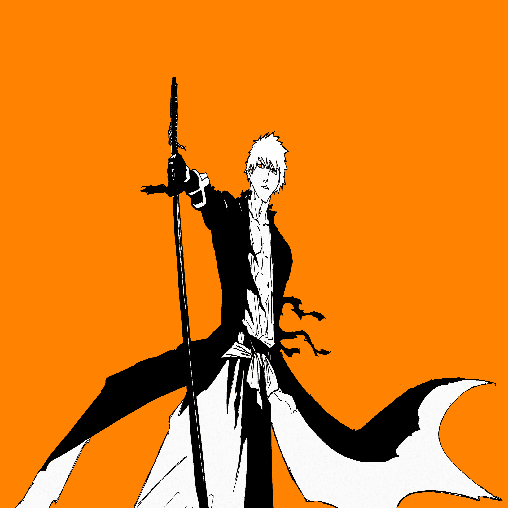 イラスト】BLEACH/黒崎一護 描いてみました！｜てんぷら さく子