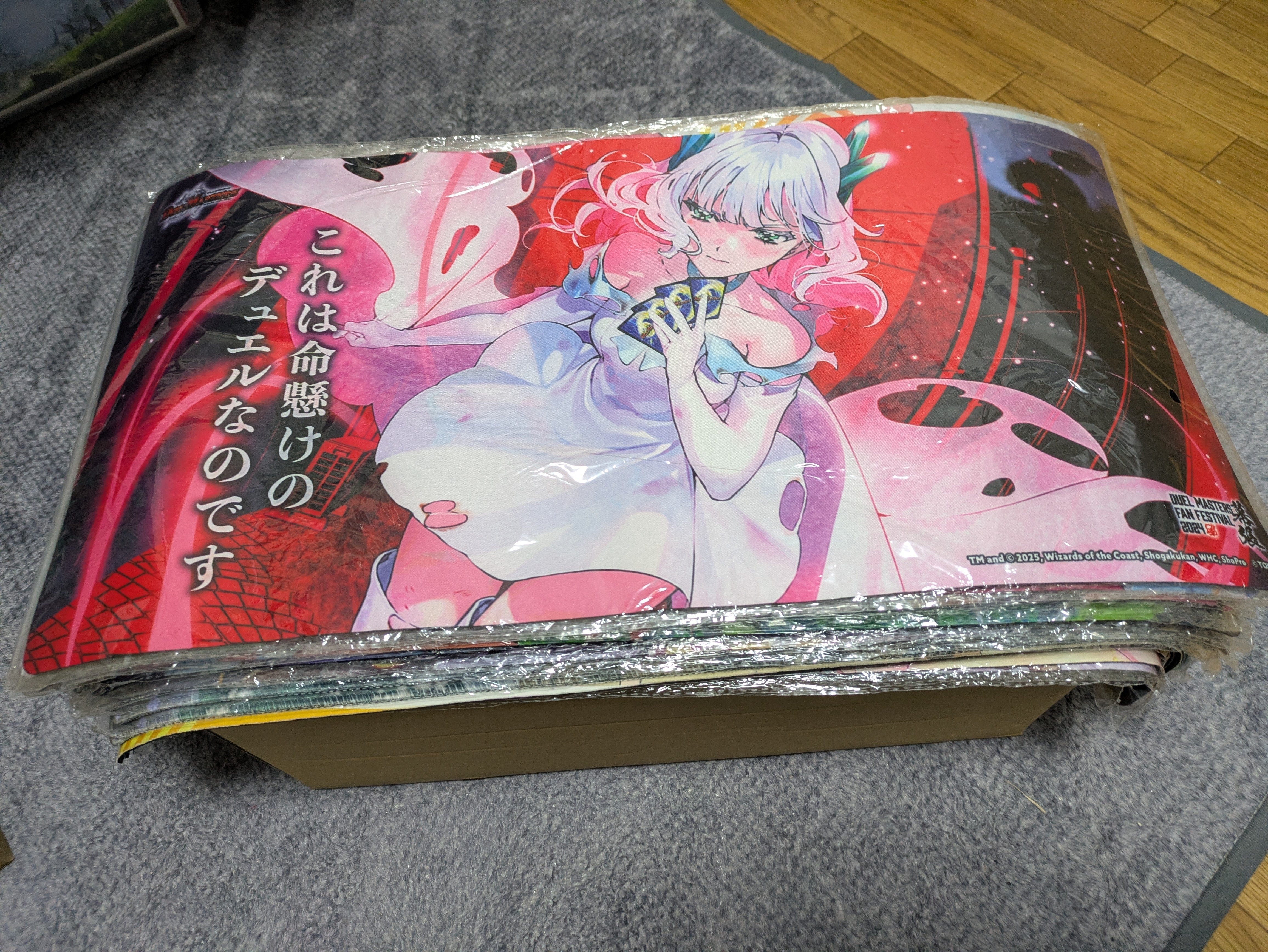 大量のプレイマットを収納可能!!ニトリの折りたたみ収納ボックス！（未