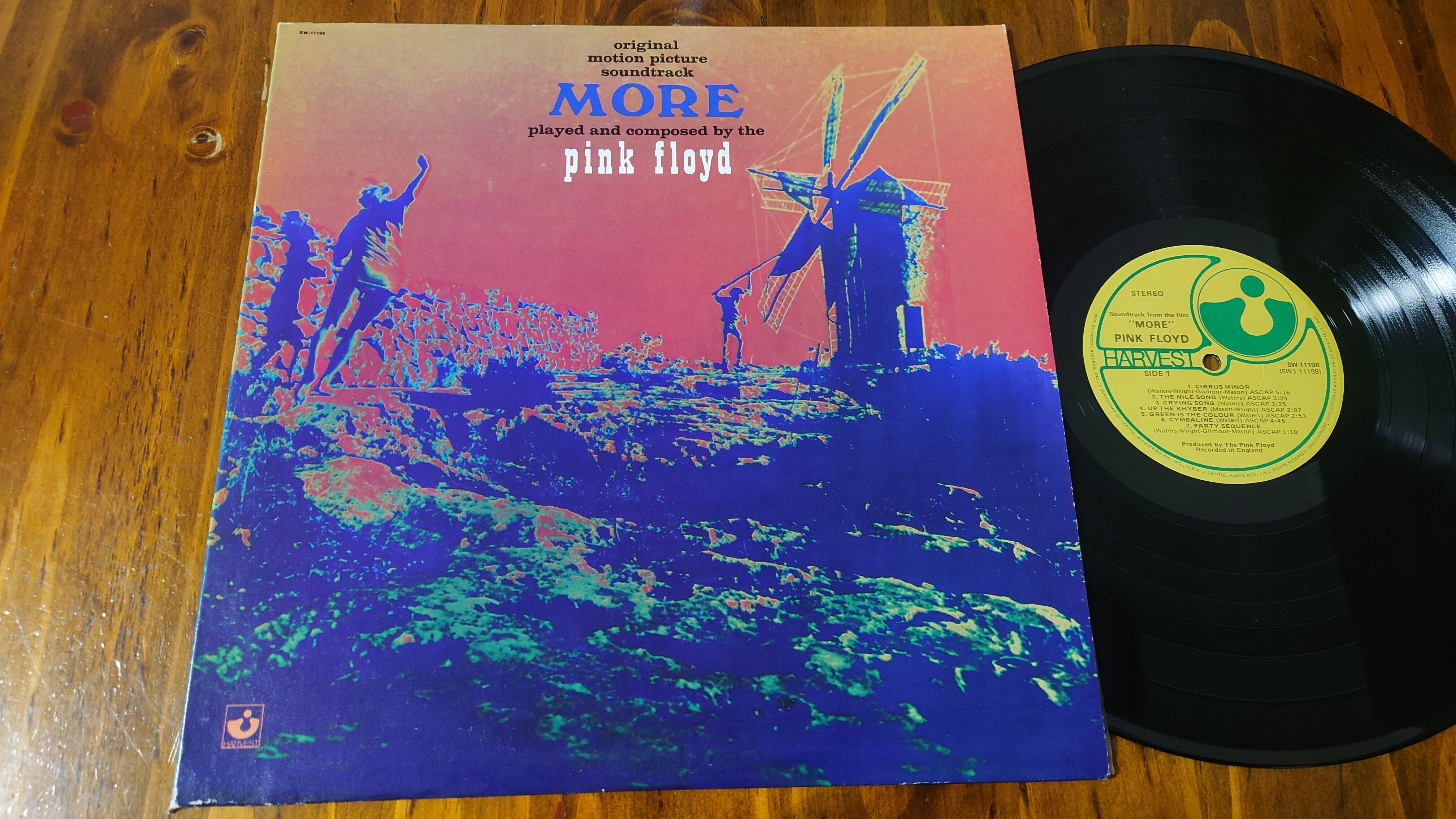 ピンクフロイド　MORE レコード ピンク・フロイド「モア」オリジナル・サウンド・トラック：赤盤LP