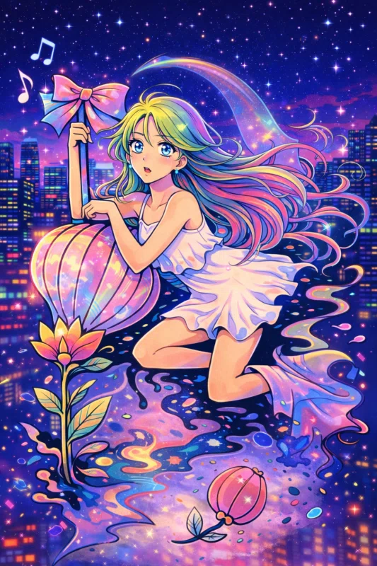 同じ原画の世界観違いのイラストを無言で出させてもらいます。｜No